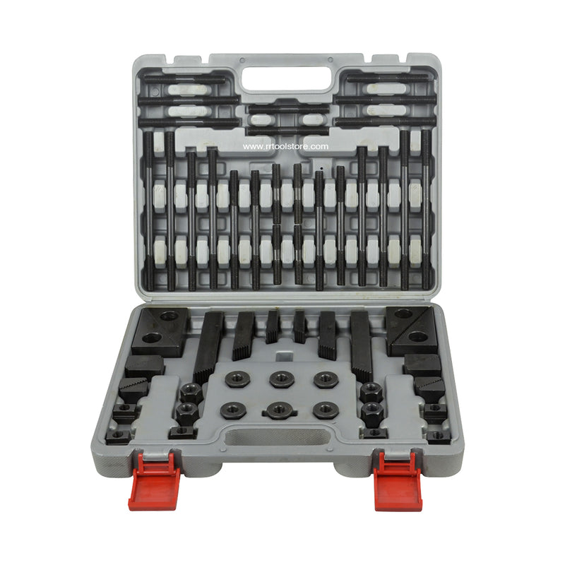 58 pieces Clamping Kit with 18-12mm, 18mm T-Slot, M-12 Stud Thread - RR Brand | RRToolStore