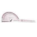 6 Inches Long Protractor With Graduated Steel Rule - RR Brand