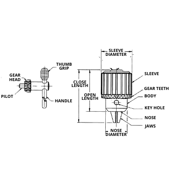 Drill Chuck With Spare Key - RR Brand