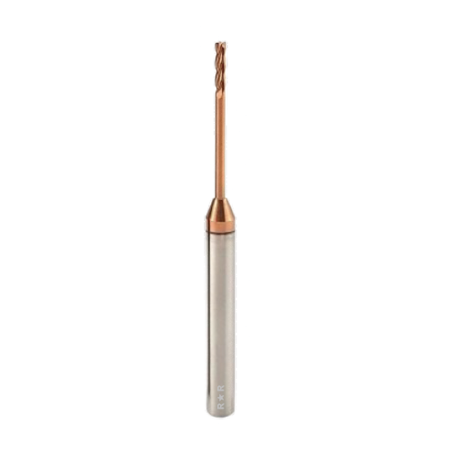 Dia 0.5 mm | 2 Flutes | 55 HRC | Long Neck Carbide Endmill