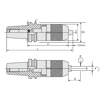 Integral Keyless Drill Chuck - RR Brand