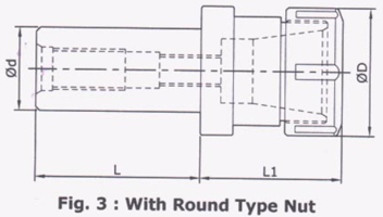 ER16 | Ø 25 mm | Round Nut | Straight Shank ER Collet Chucks | RR Brand