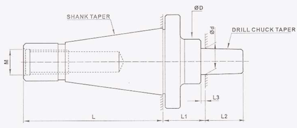 ISO Drill Chuck Arbor - RR Brand